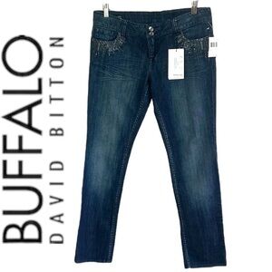 Buffalo Jasleen Stretch Cigarette Low Rise Slim Fit Jeans Size 31